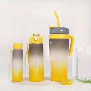 Gradient Color Frosted Ice Tumbler – 300ml / 800ml / 1200ml